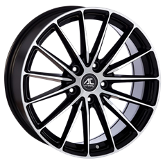AC Wheels RAGE Matt Dark Grey Polished