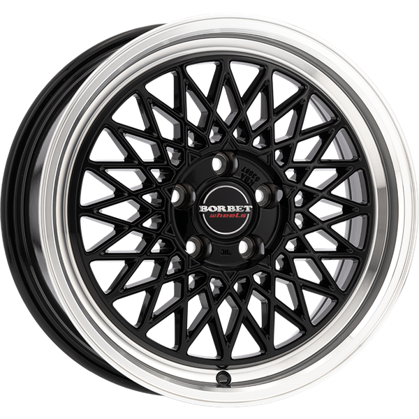 Borbet B black rim polished 8,00x17 5x112,00 ET35,00