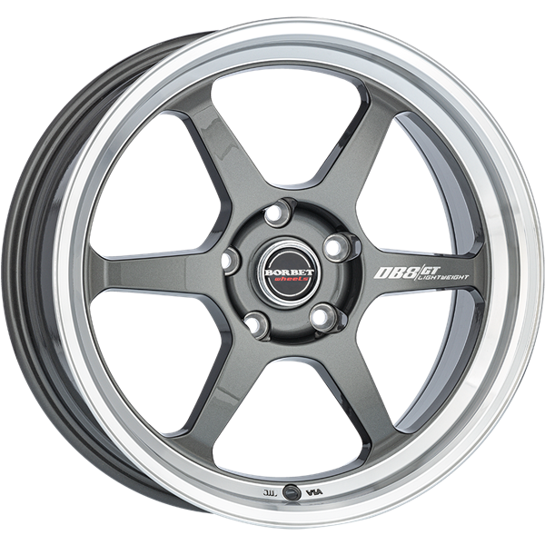 Borbet DB8GT graphite rim polished 8,50x18 5x112,00 ET35,00