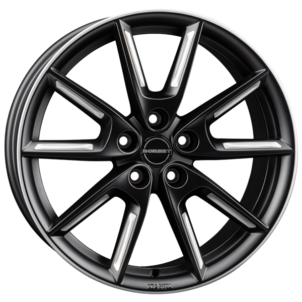 Borbet LX19 black matt silver spoke rim 8,00x19 5x114,30 ET50,00