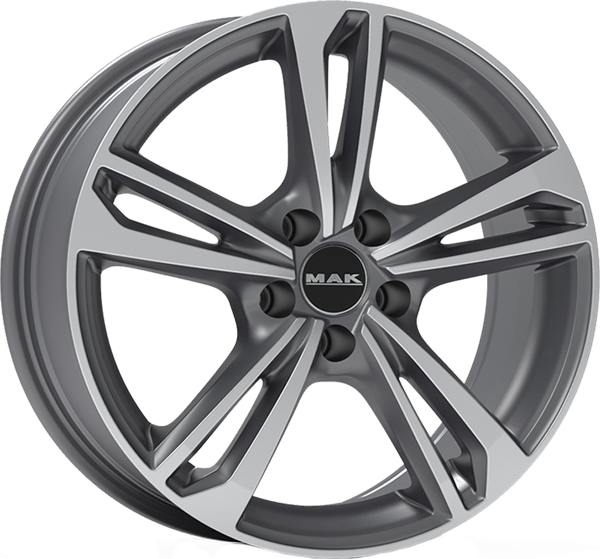 MAK Emblema Gun Metallic Mirror 7,50x17 5x108,00 ET45,00