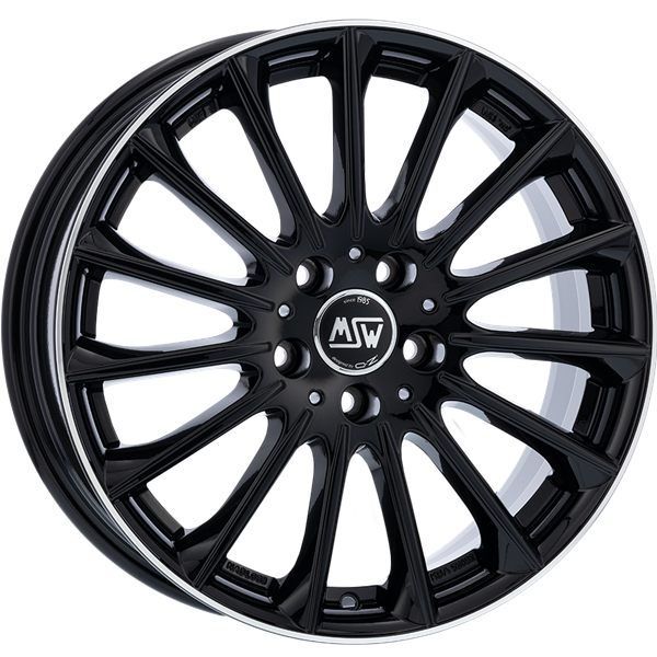 MSW 30 Gloss Black Diamond Lip 7,50x18 5x114,30 ET40,00