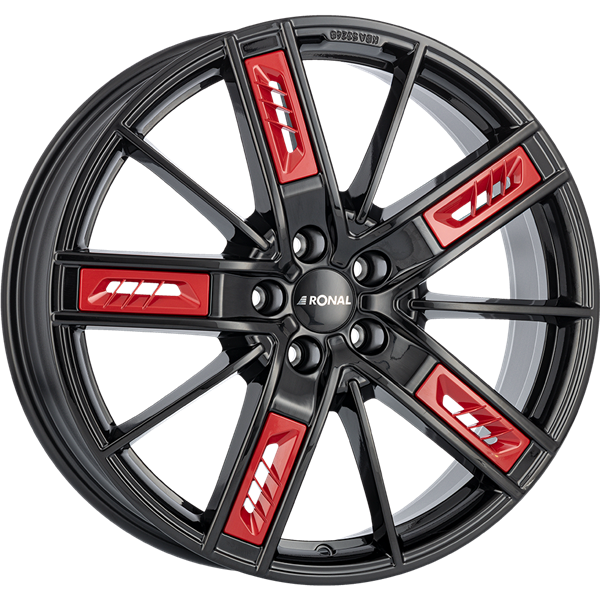 Ronal R67 Jetblack Red 8,50x20 5x112,00 ET35,00