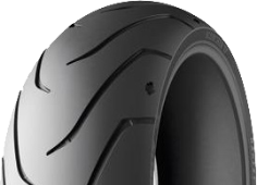 Close-up van het loopvlak Michelin Scorcher 11 160/60 R18 70 V Front TL M/C