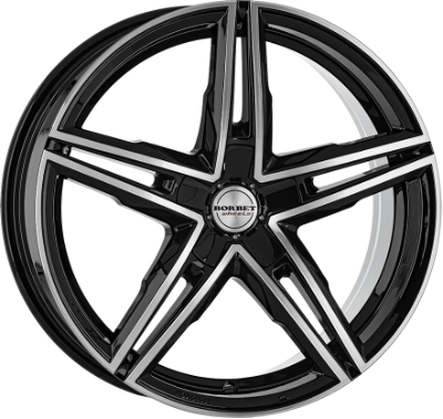 Borbet XRS black glossy 8,00x18 5x108,00 ET45,00