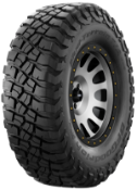 Close-up van het loopvlak BFGoodrich Mud Terrain T/A KM3 285/75 R17 121/118 Q LT