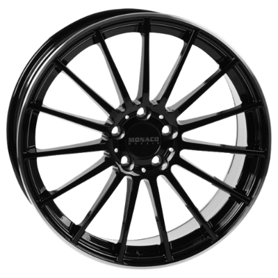 MONACO WHEELS MC1 Black Polished Lip 8,00x18 5x112,00 ET45,00