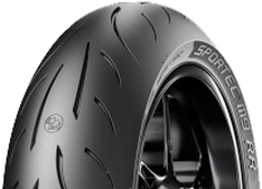 Close-up van het loopvlak Metzeler Sportec M9 RR 200/55ZR17 (78 W) Rear TL M/C