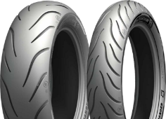 Close-up van het loopvlak Michelin Commander III Touring 120/70 B21 68 H Front TL/TT M/C RF
