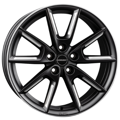 Borbet LX18 black silver spoke rim 8,00x18 5x114,30 ET40,00