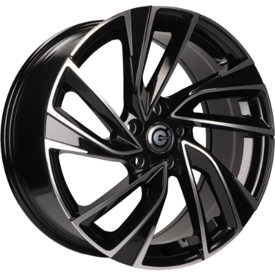 Carbonado Monaco Black Polished 8,00x18 5x112,00 ET45,00