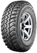 Close-up van het loopvlak Bridgestone Dueler M/T 674 265/75 R16 119 Q POR