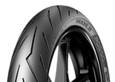 Close-up van het loopvlak Pirelli Diablo Rosso Sport 80/90-17 44 S Front/Rear TL M/C