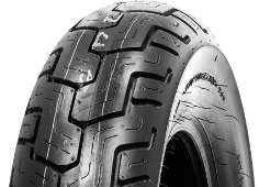 Close-up van het loopvlak Dunlop D404 180/70-15 76 H Rear TL M/C