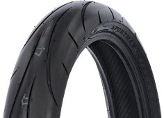 Close-up van het loopvlak Dunlop Sportmax Q-Lite 70/90-17 38 S Front/Rear TL