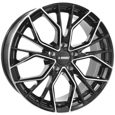 itWHEELS Tiara Black Polished 8,00x18 5x108,00 ET45,00