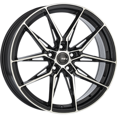 REVATIVO Pulsar Black Polished 7,00x17 5x108,00 ET50,00