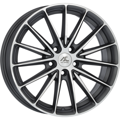 AC Wheels RAGE Matt Dark Grey Polished 7,00x17 5x108,00 ET42,00