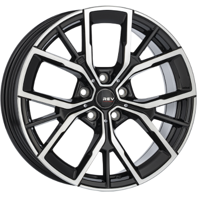 REVATIVO Arcy FF Black Polished 7,00x17 5x108,00 ET50,00