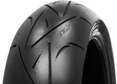 Close-up van het loopvlak Continental ContiSportAttack 190/55ZR17 (75 W) Rear TL M/C