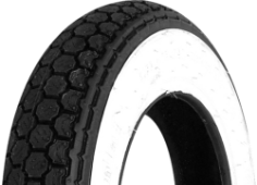 Close-up van het loopvlak Continental K62 3.00-10 50 J Front/Rear TT M/C WW