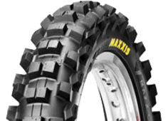 Close-up van het loopvlak Maxxis M7312 Maxxcross SI 90/100-14 49 M Rear TT NHS