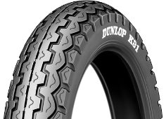 Close-up van het loopvlak Dunlop TT100 GP 110/80 R18 58 V Front TL