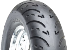 Close-up van het loopvlak Duro HF296A BLVD 80/90-21 56 H TL M/C