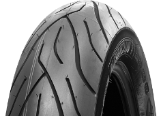 Close-up van het loopvlak Michelin Commander II 140/80 B17 69 H Front TL/TT M/C